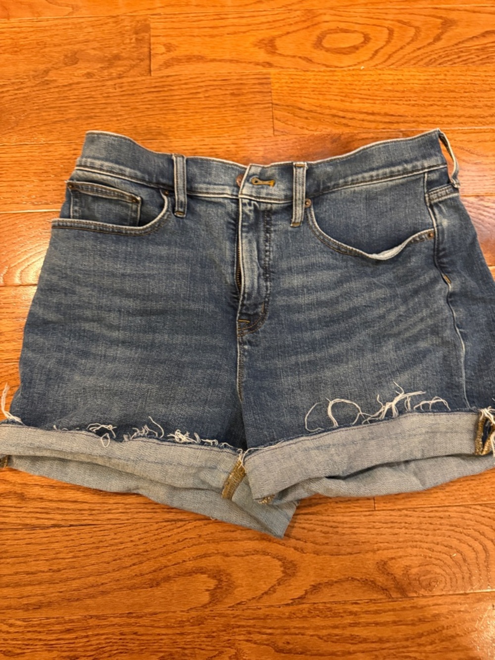 J.Crew Classic High-Rise Denim Shorts - Blue